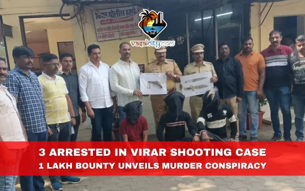 3 arrested in Virar Shooting Case, 1 Lakh Bounty Unveils Murder Conspiracy
