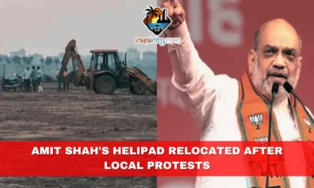 Amit Shah’s Helipad Relocated After Local Protests