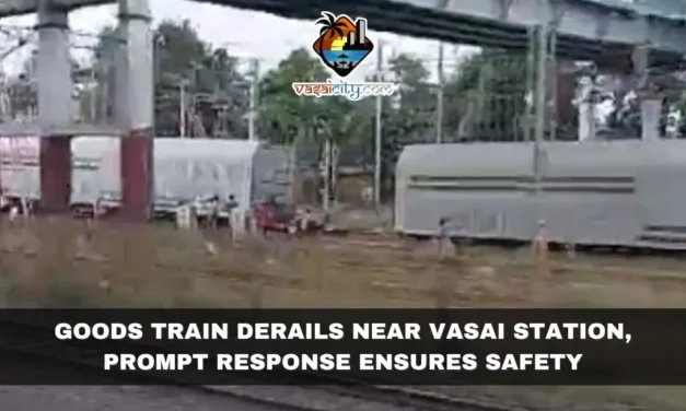 Goods Train Derails Near Vasai Station, Prompt Response Ensures Safety