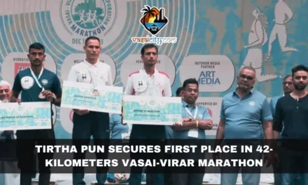 Tirtha Pun Secures First Place in 42-Kilometers Vasai-Virar Marathon 2023