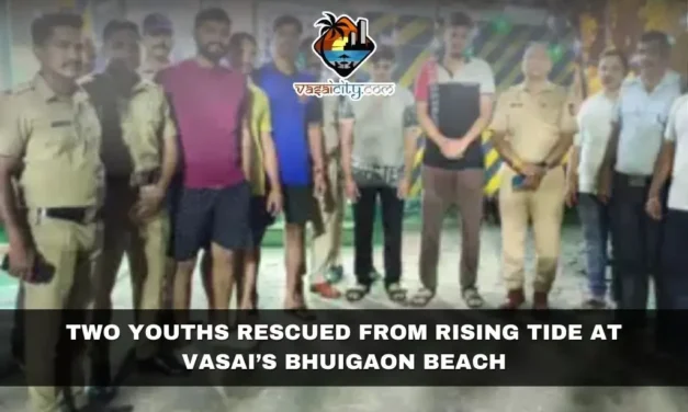 A Close Call at Bhuigaon Beach: How Teamwork Saved Two Stranded Youths